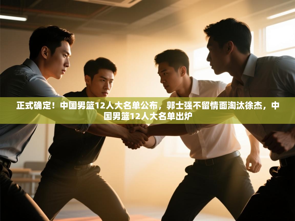 正式确定!中国男篮12人大名单公布,郭士强不留情面淘汰徐杰,中国男篮12人大名单出炉 第2张